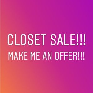 Everything must go. MOVING!